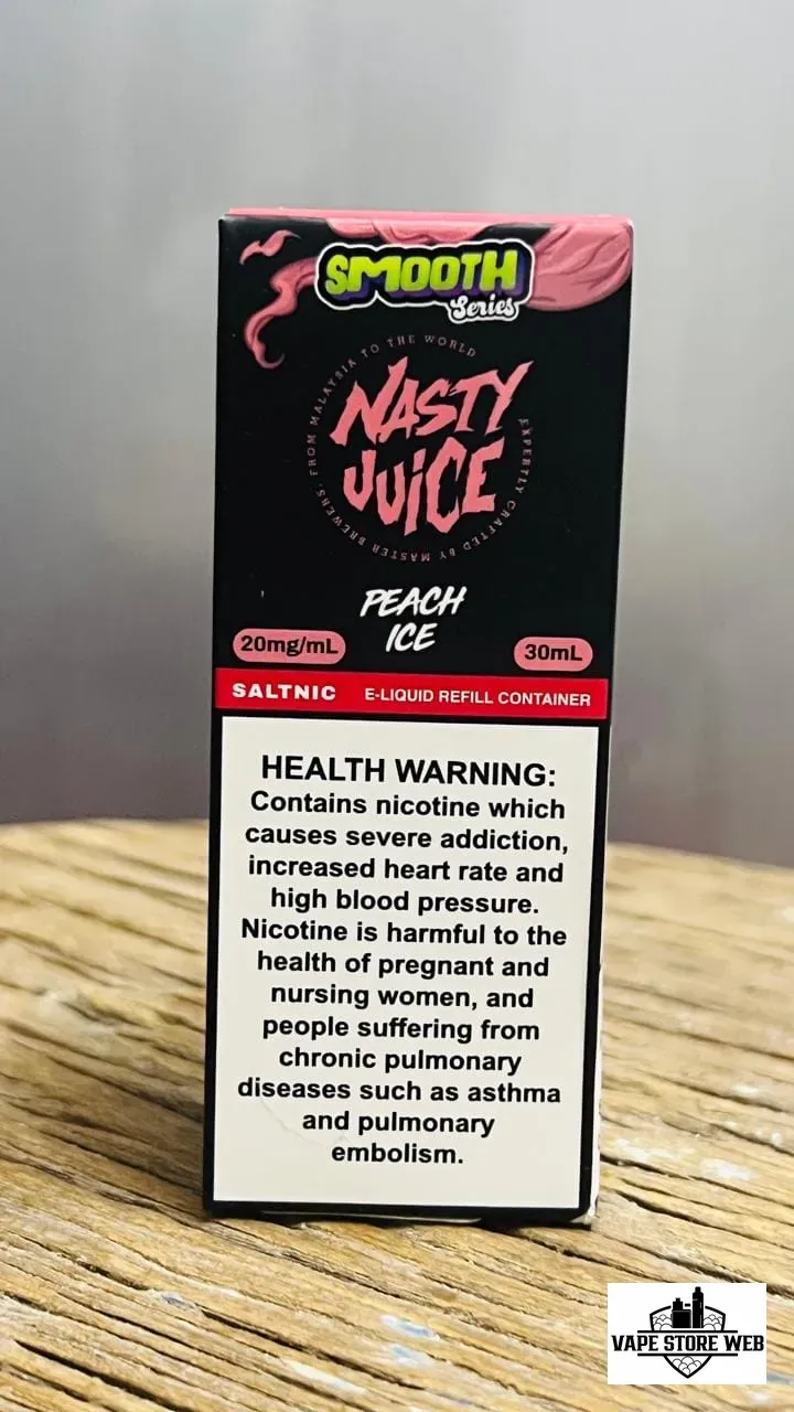 Nasty Juice Saltnic 20mg 30ml E-liquid Smooth Peach Ice