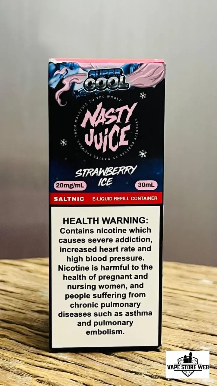 Nasty Juice Saltnic 20mg 30ml E-liquid Super Cool Strawberry Ice
